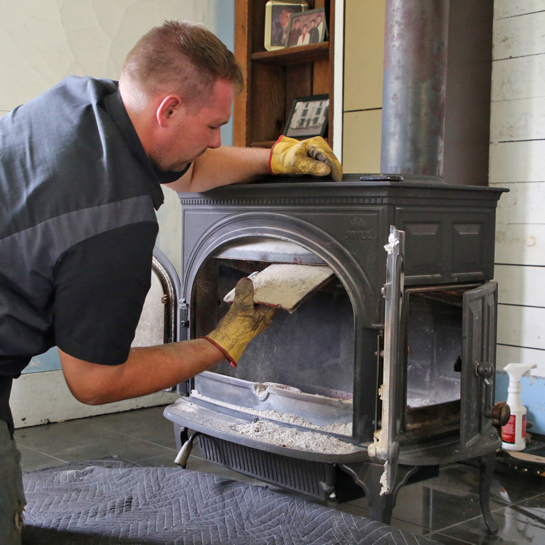 Professional Wood Burning stove cleaning in Waverly, Iowa